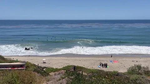 Landscape view of the beach Stock Footage 236261354