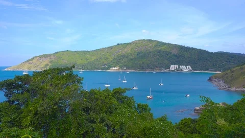 Landscape, view of beach sea in summer. at phuket, thailand. 库存影片 124642905