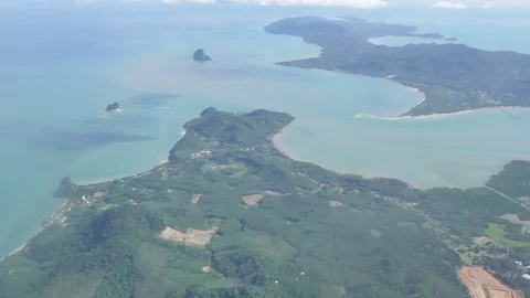 Landscape view of Cape of Good Hope Photo of the plane Stock Footage 98045663