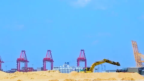 Landscape View Of Construction And Development Area. Stock Footage 171824938