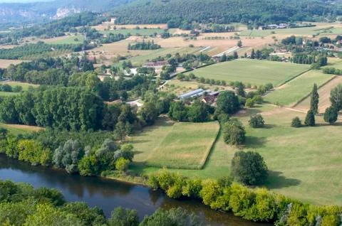 Landscape view of domme Fotos Stock