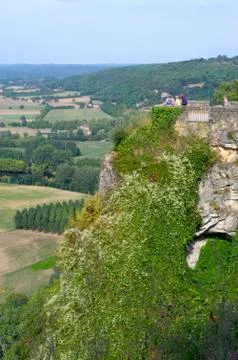 Landscape view of domme Stock Photos