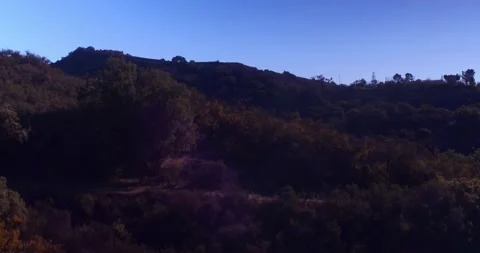 Landscape view of empty winding mountain road Stock Footage 136341330