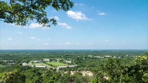Landscape view from Khao ito mountain. Prachin Buri, Thailand Stock Footage 51855038