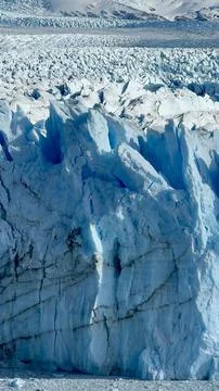 Landscape view of massive glacier Stock Photos