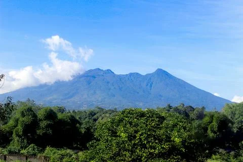 Landscape view of Mount Salak Foto stock