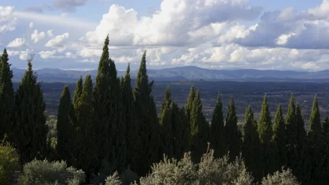 Landscape view of mountains around Castelo Branco seen from the castle, in Portu Vidéo 151638053