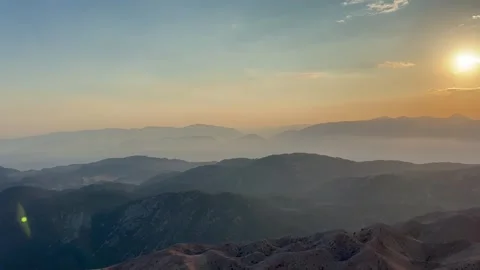 Landscape view of the mountains Stock Footage 280989784