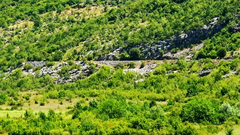 A landscape view over karst area Видео 145612419
