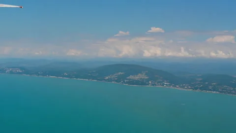 Landscape, view from the porthole Video stock 228661684