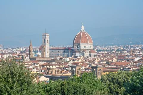 Landscape view of the river Arno Stock Photos