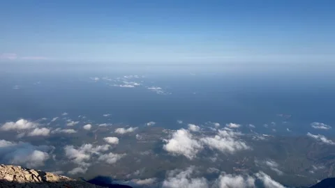 Landscape view of the sea from mountain. Stock Footage 281051808