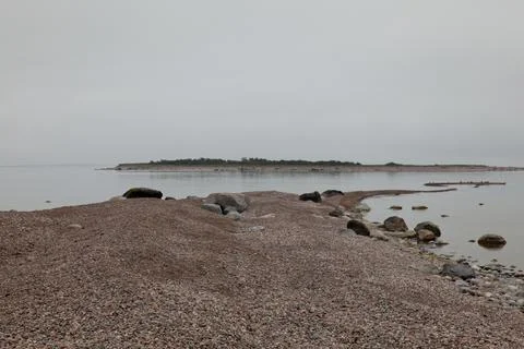Landscape view of seashore. Stock Photos