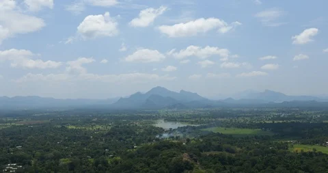 Landscape view from Sigiria to mountains Stock Footage 86661358