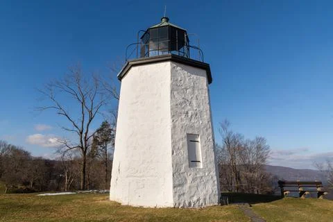 Landscape view of the Stony Point Light Stock Photos