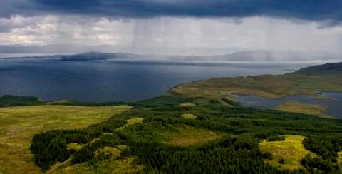 Landscape view from Storr. Stock Photos