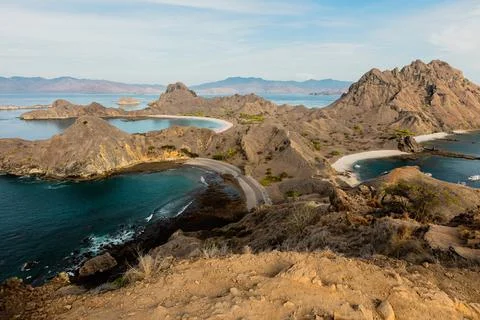 Landscape view from the top of Padar Foto stock