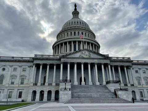 Landscape View of US Capitol 库存照片