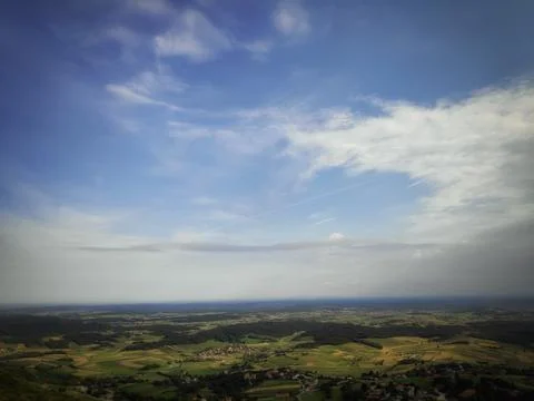 Landscape View from the Valley 库存照片