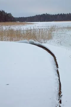 Landscape view in winter. Foto stock