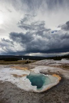 Landscape view Yellowstone Stock Photos