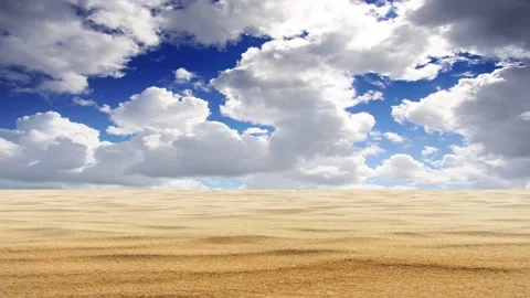 Landscape views of nature sand texture land and blue sky white clouds time lapse Vídeos de archivo 141169638