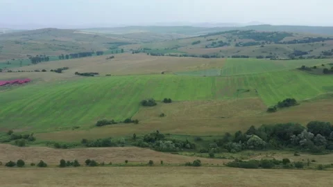 The landscape at Viscri in Romania Stock Footage 251042055