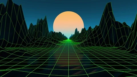 Landscape VJ Loop Vídeo Stock 80458859