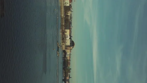 Landscape with Vltava river Stock Footage 181115122