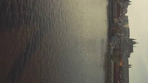 Landscape with Vltava river Stock Footage 194583924