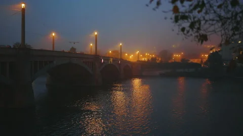 Landscape with Vltava river Stock Footage 236772217