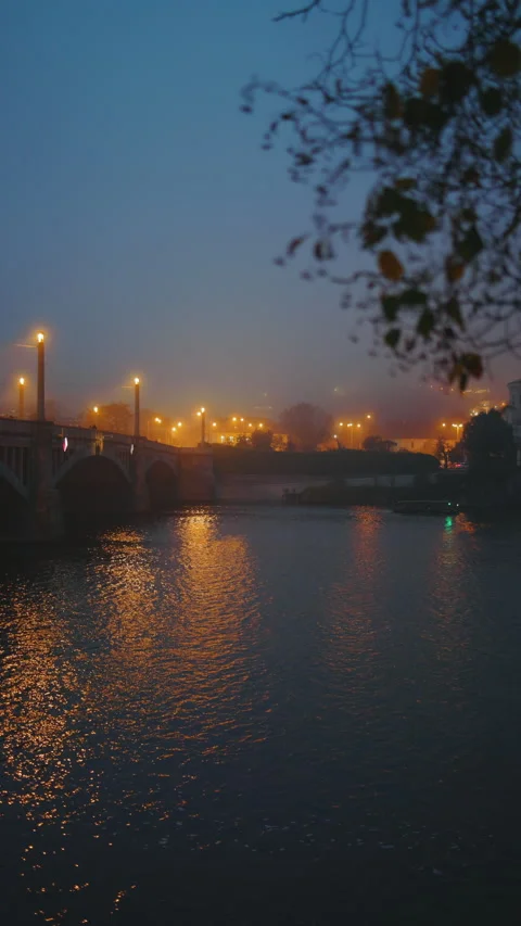 Landscape with Vltava river Stock Footage 236772281