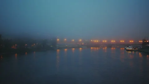 Landscape with Vltava river Stock Footage 253904154