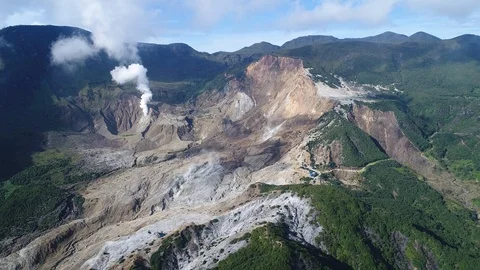 Landscape of volcano mountain at west java Stock Footage 106973463