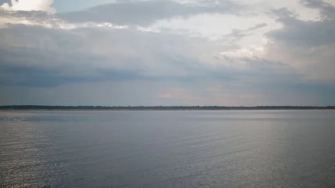 Landscape with water and sky Stock Footage 73288552