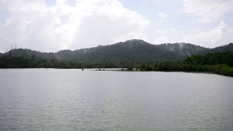 Landscape of water surface Видео 83008397