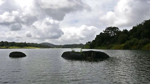 Landscape of water surface Видео 83008422
