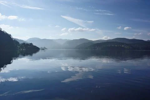Landscape with a water surface Foto stock