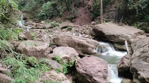 Landscape at the waterfall "Bayoz" 動画素材 281391130