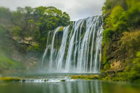 Landscape Waterfall 库存照片