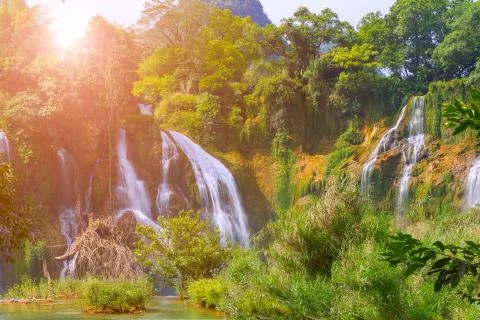 Landscape Waterfall Stock Photos