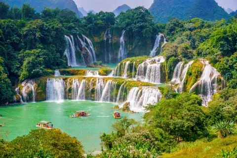 Landscape Waterfall Stock Photos