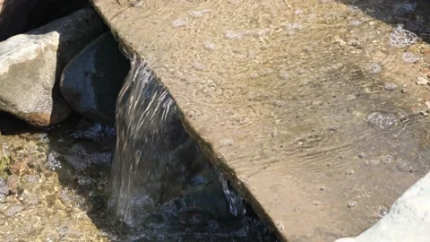 Landscape with a waterfall in a summer day. Stock Footage 159442614