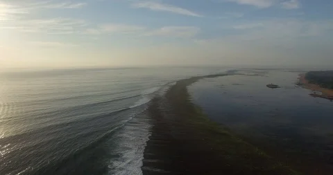 Landscape on werdhapura beach Stock Footage