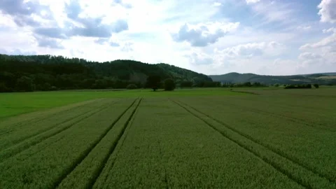 The landscape of the Werra Valley Video stock 156729377