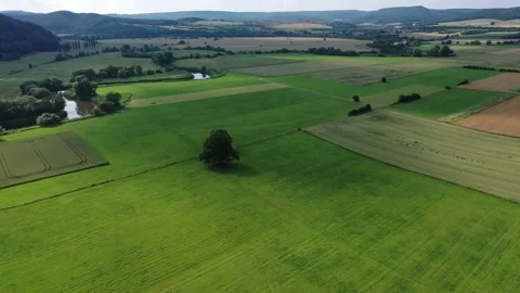 The landscape of the Werra Valley Video stock 156729552