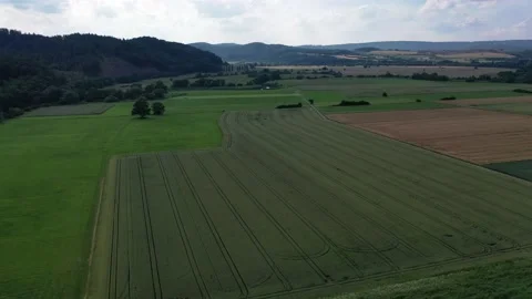 The landscape of the Werra Valley Video stock 156730968