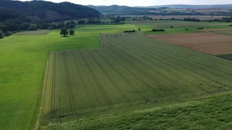 The landscape of the Werra Valley Video stock 156731131