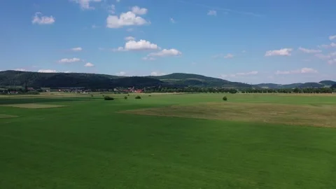 The landscape of the Werra Valley Video stock 156731190