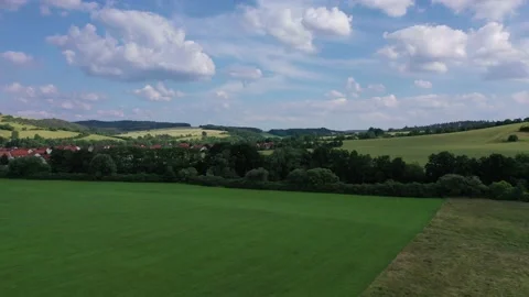 The landscape of the Werra Valley Video stock 156731644